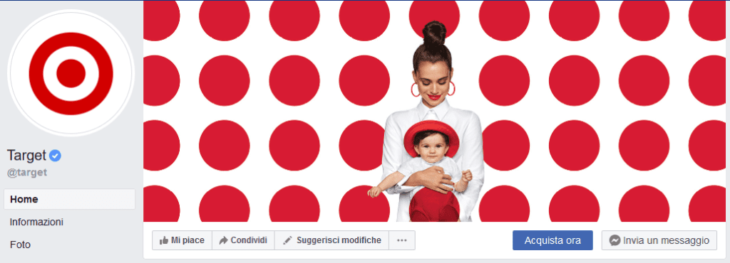 Idee per la tua copertina di Facebook: Target