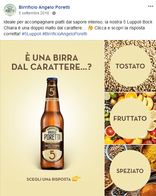 idea per un post su Facebook: Birrificio Angelo Poretti