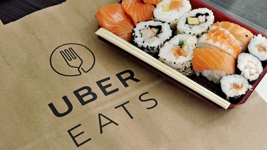 app di consegna di cibo a domicilio Uber Eats