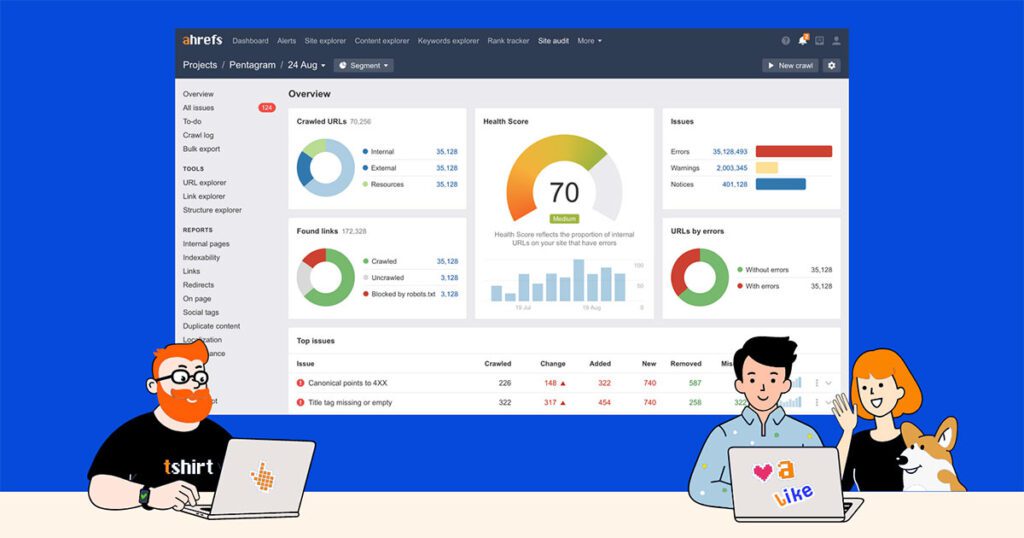 strumenti per i webmaster di Ahrefs