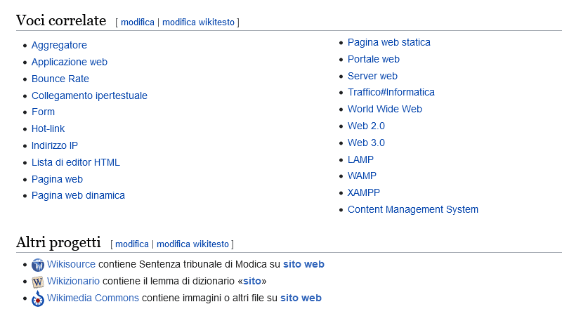voci correlate su Wikipedia